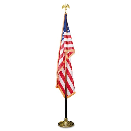 U.S. Flag,8ft. Staff,Fringe,3ft.x 5ft.